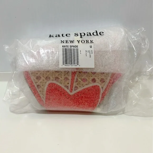 Kate Spade WING IT Wicker Butterfly Coin Purse with a chain ♠️🦋🎁